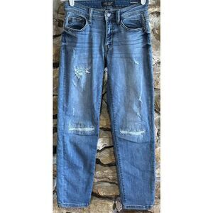 Women's Judy Blue Distressed Boyfriend Fit Cropped Jeans Size 1/25